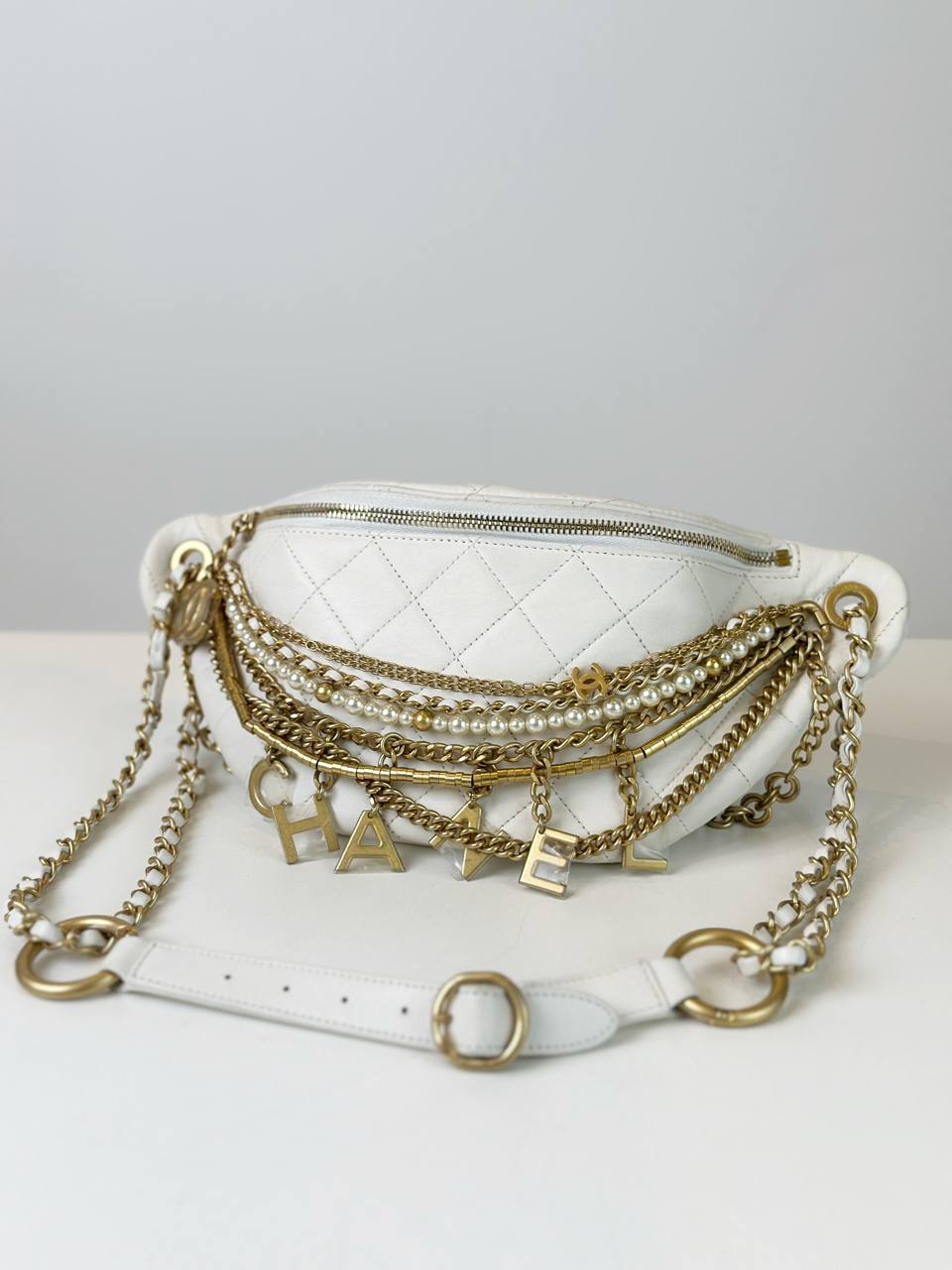 CHANEL QUILTED ALL ABOUT CHAIN WAIST
