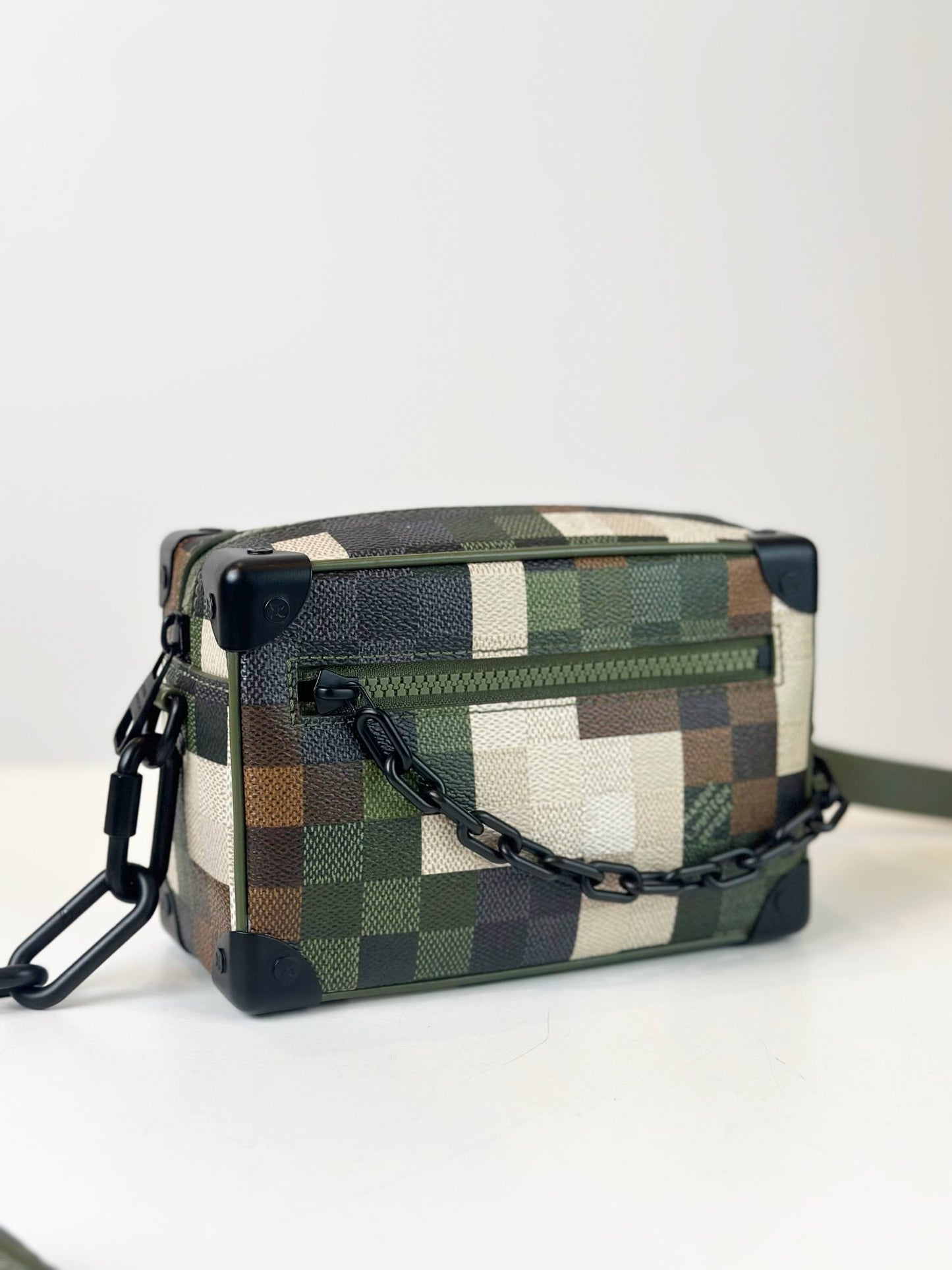 LOUIS VUITTON MINI SOFT TRUNK DAMOFLAGE GREEN SLING BAG