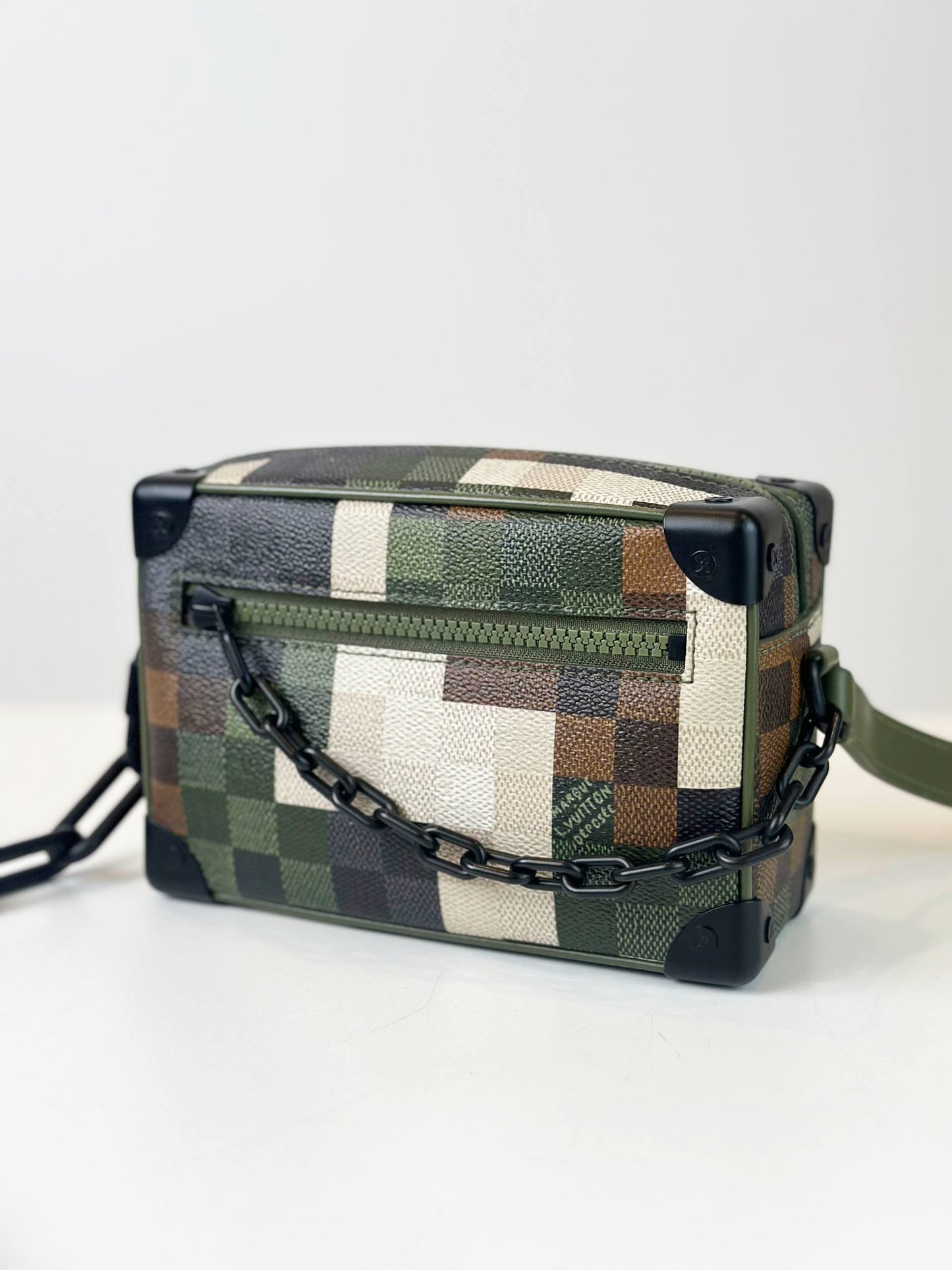 LOUIS VUITTON MINI SOFT TRUNK DAMOFLAGE GREEN SLING BAG