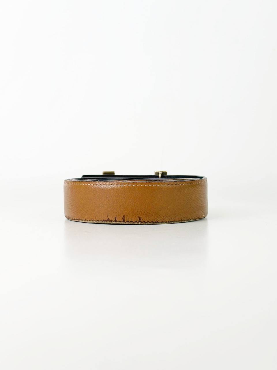 HERMES H TOUAREG GOLD REVERSIBLE LEATHER BELT