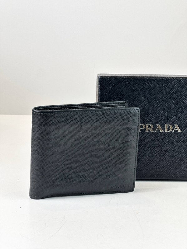 PRADA SAFFIANO LEATHER BLACK WALLET