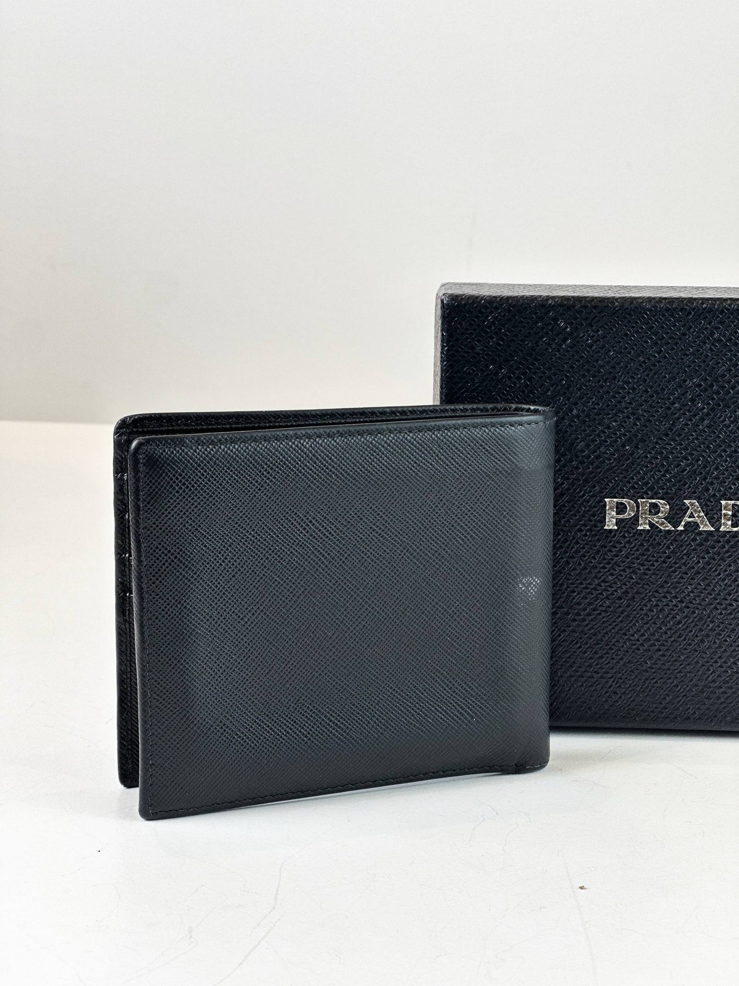 PRADA SAFFIANO LEATHER BLACK WALLET