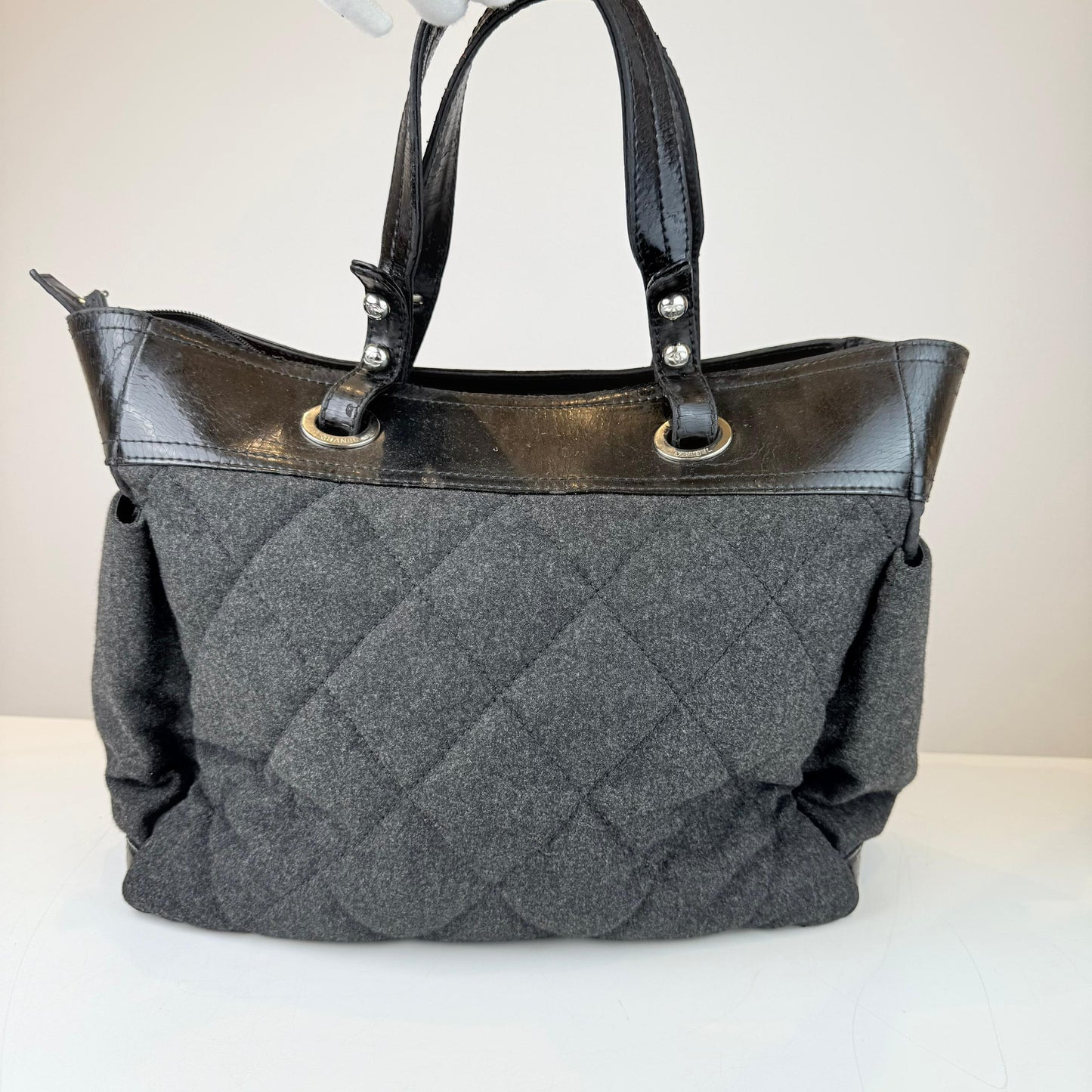 Chanel Large Wool Paris-Biarritz Tote Bag
