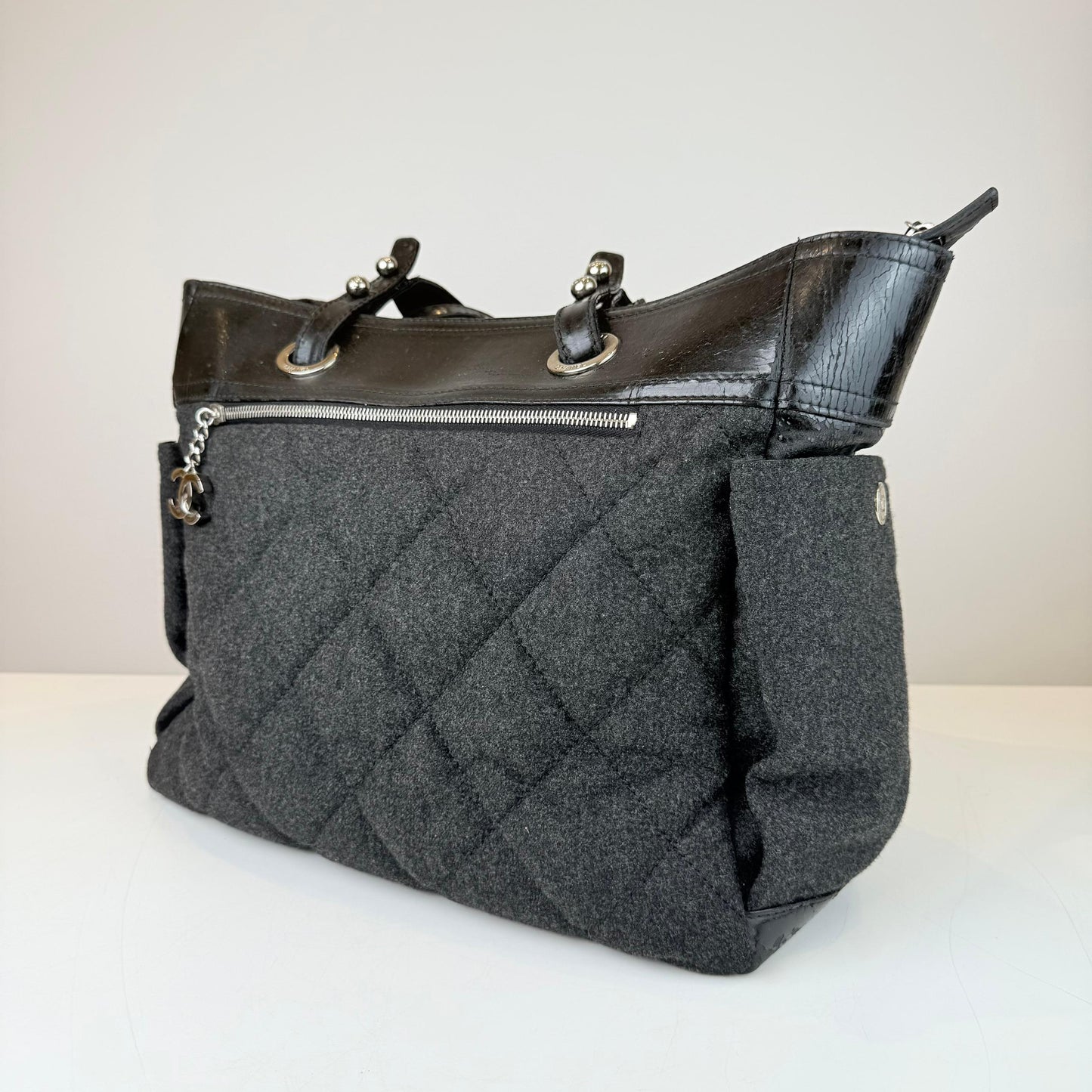 Chanel Large Wool Paris-Biarritz Tote Bag