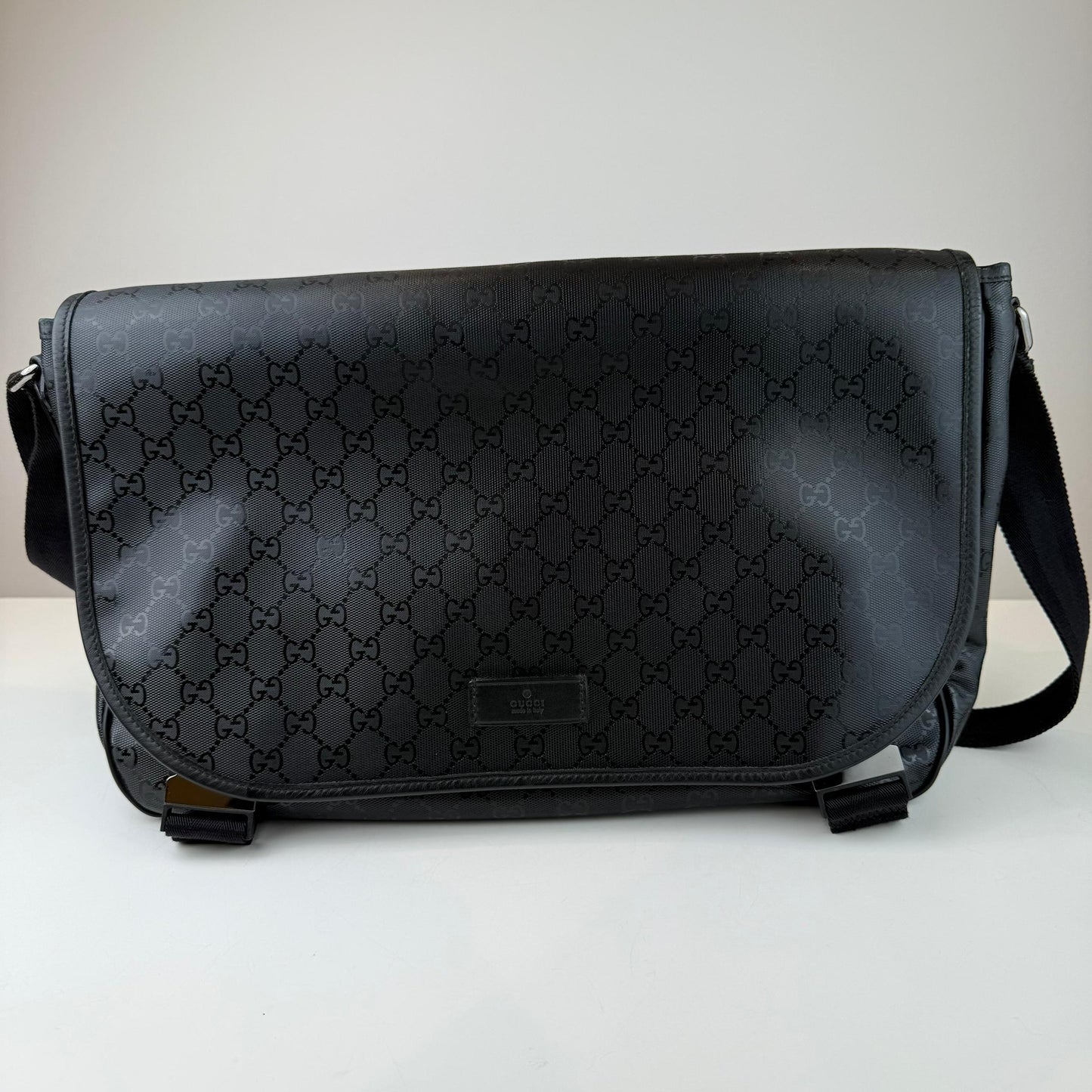 Gucci Imprime Monogram Flap Messenger Bag
