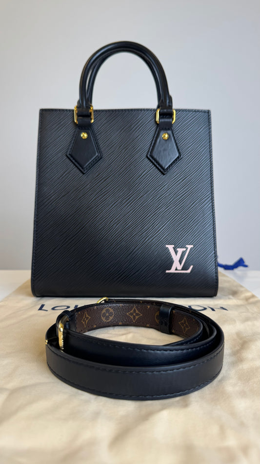 LV Black Leather bag