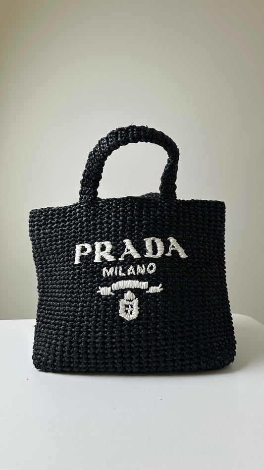 Prada Woven Tote Bag