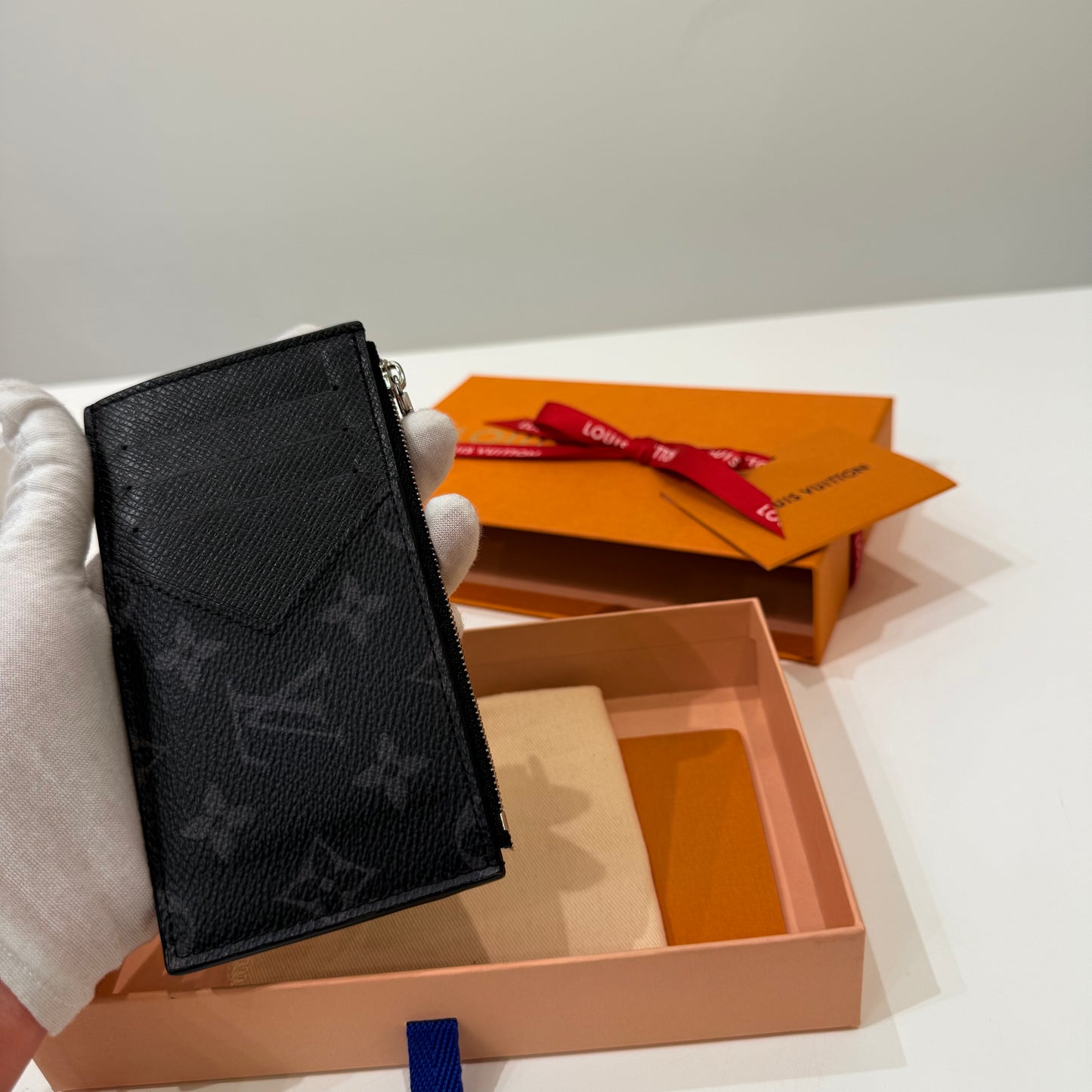 LV Black monogram cards holder Full Set
