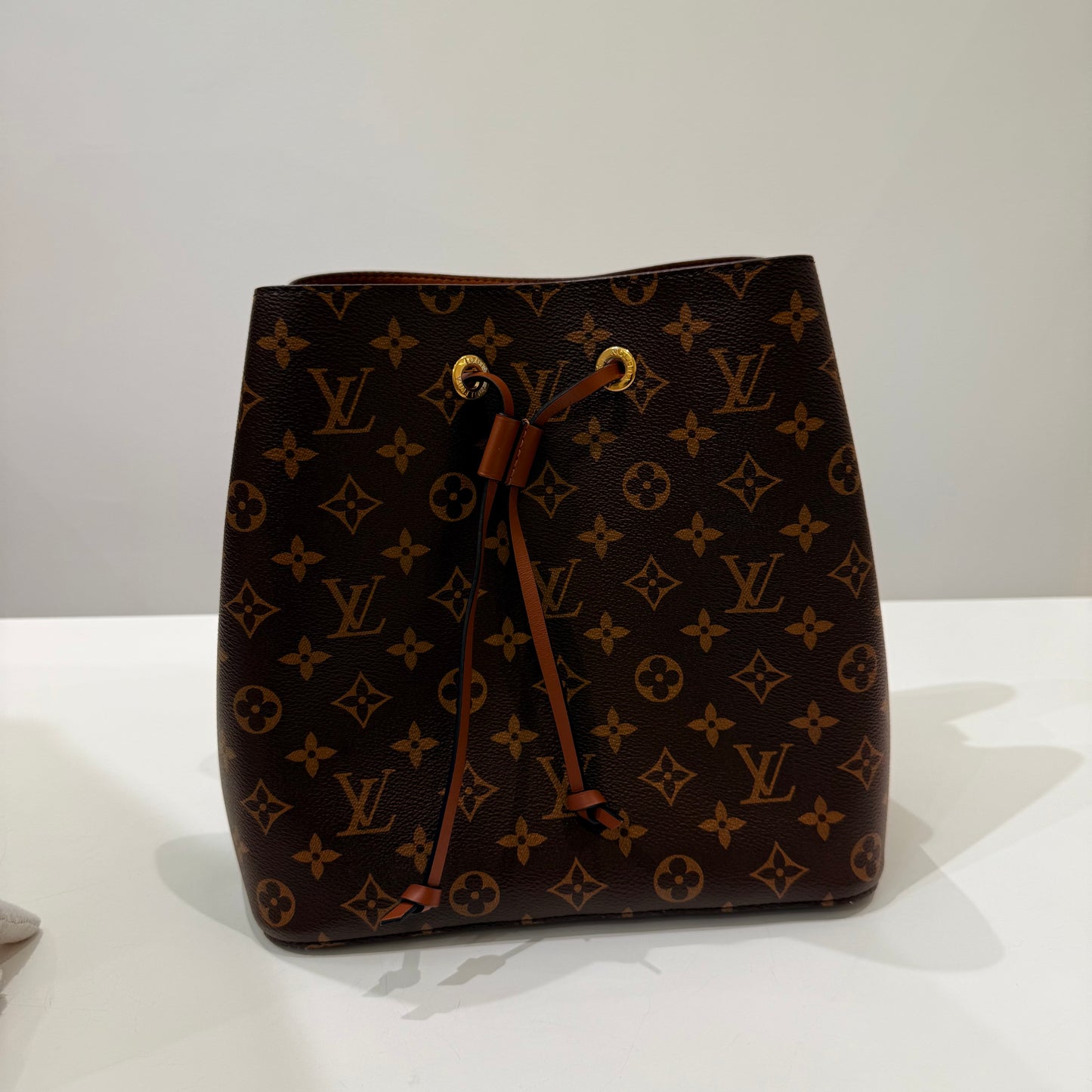 LV Caramel Monogram Bucket