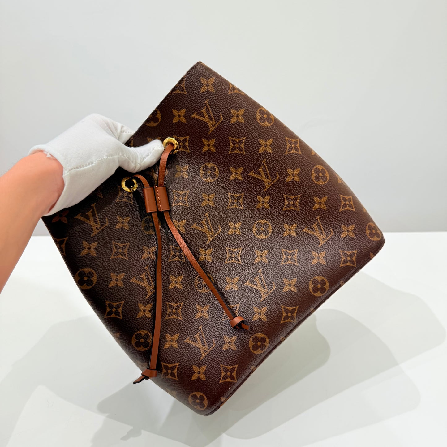LV Caramel Monogram Bucket