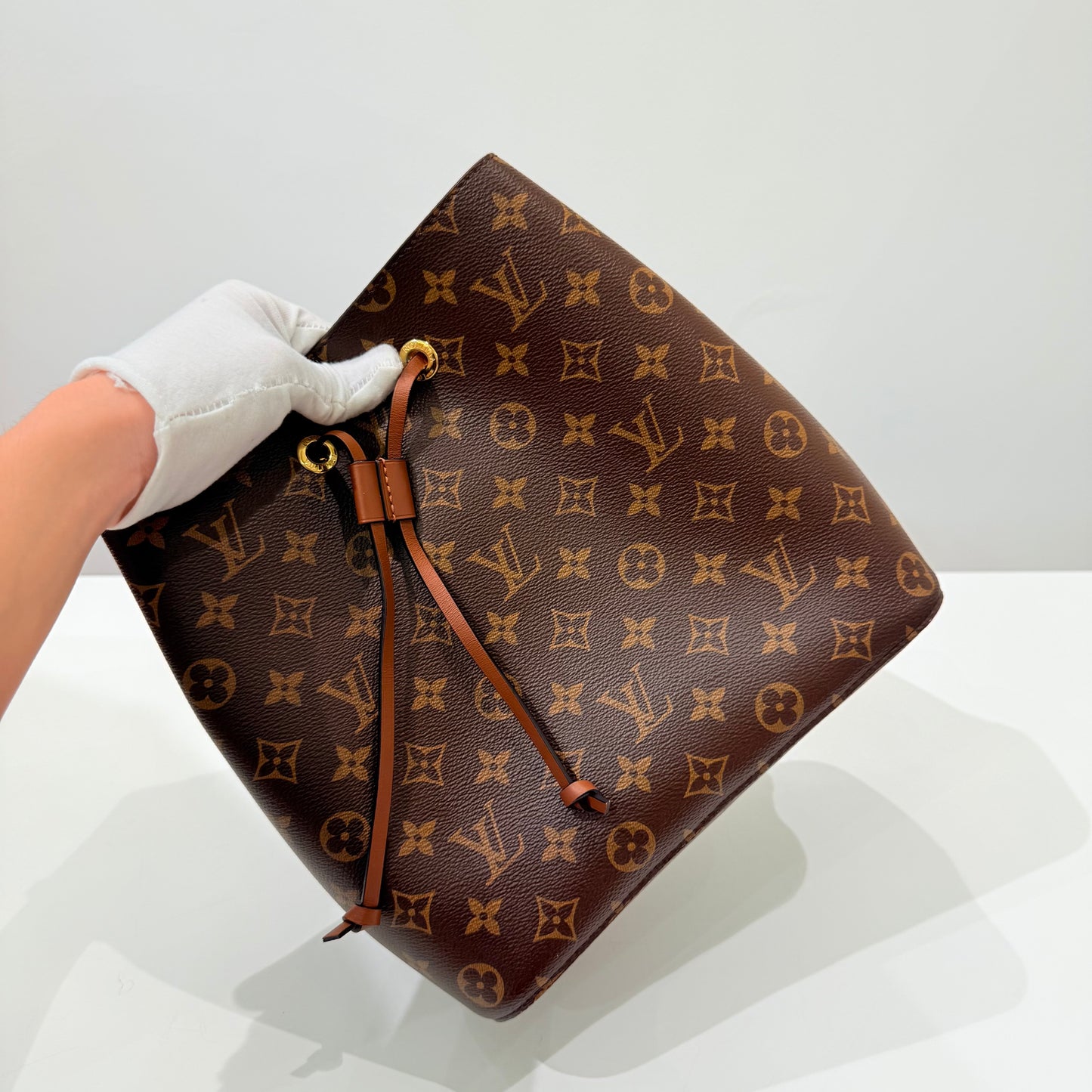 LV Caramel Monogram Bucket