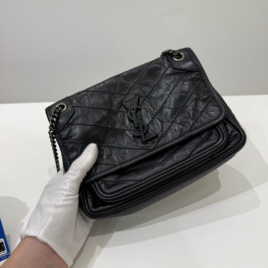 YSL Niki All Black Small SIZE