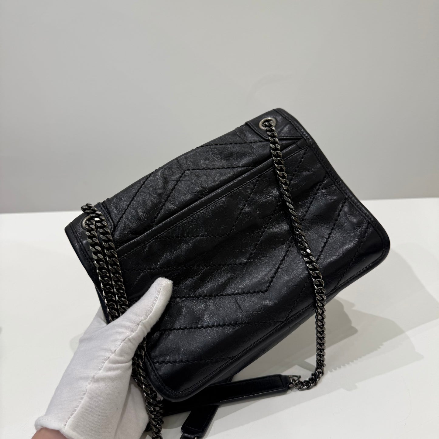 YSL Niki All Black Small SIZE