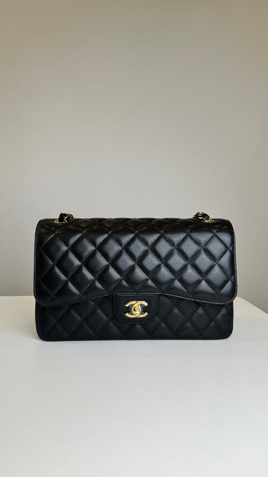 Chanel Caviar CF jumbo BRAND NEW FULL SET Large size