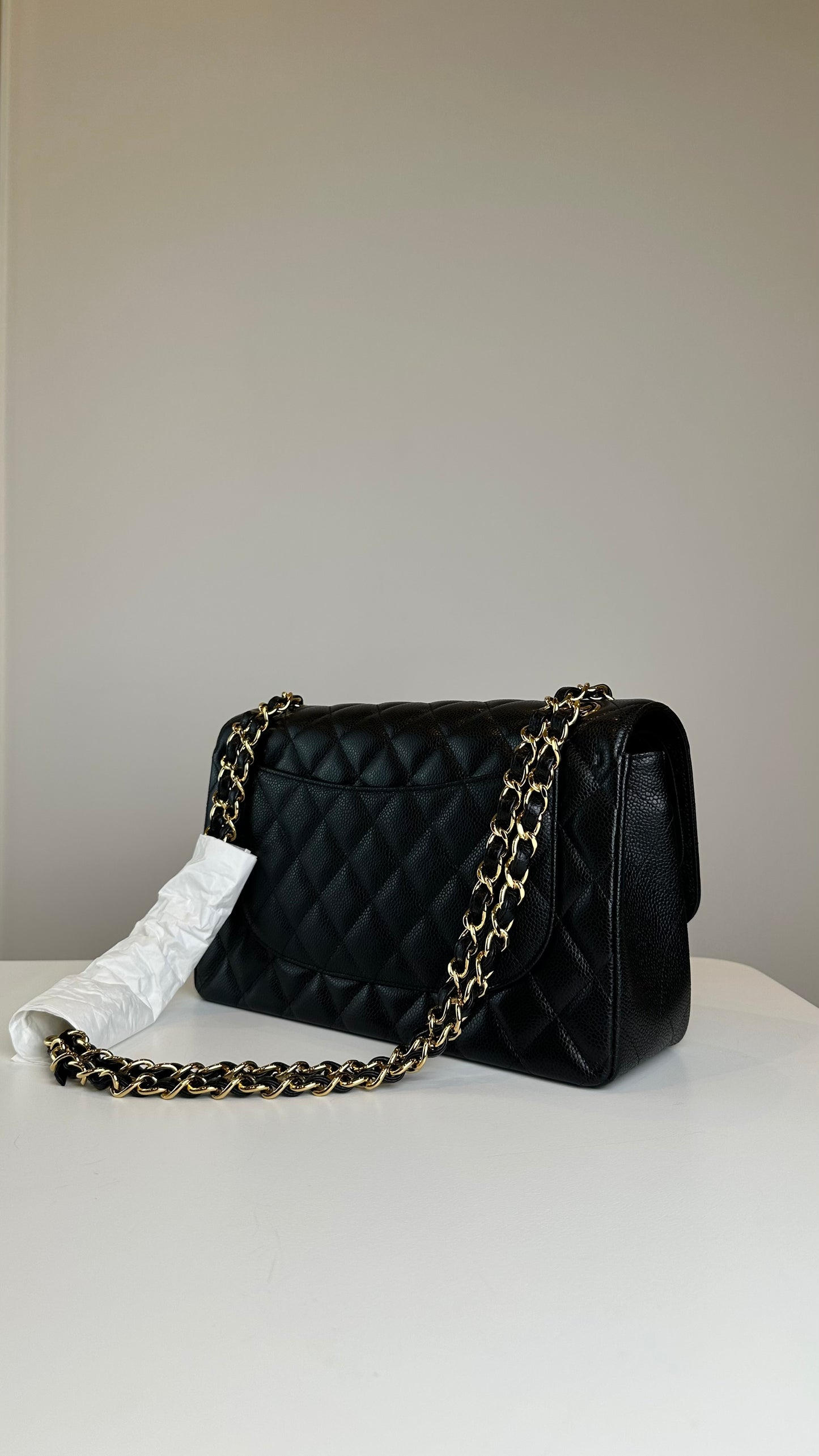 Chanel Caviar CF jumbo BRAND NEW FULL SET Large size