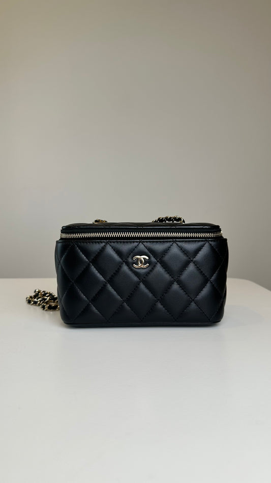 Chanel Lambskin Vanity Case Small Size