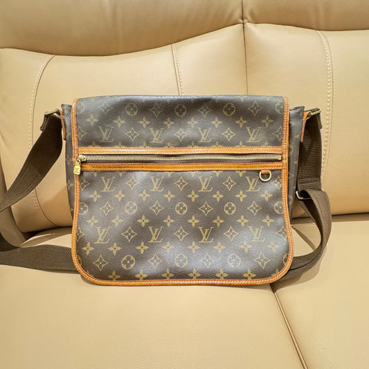 LV Monogram Flap Messenger Bag Large Size
