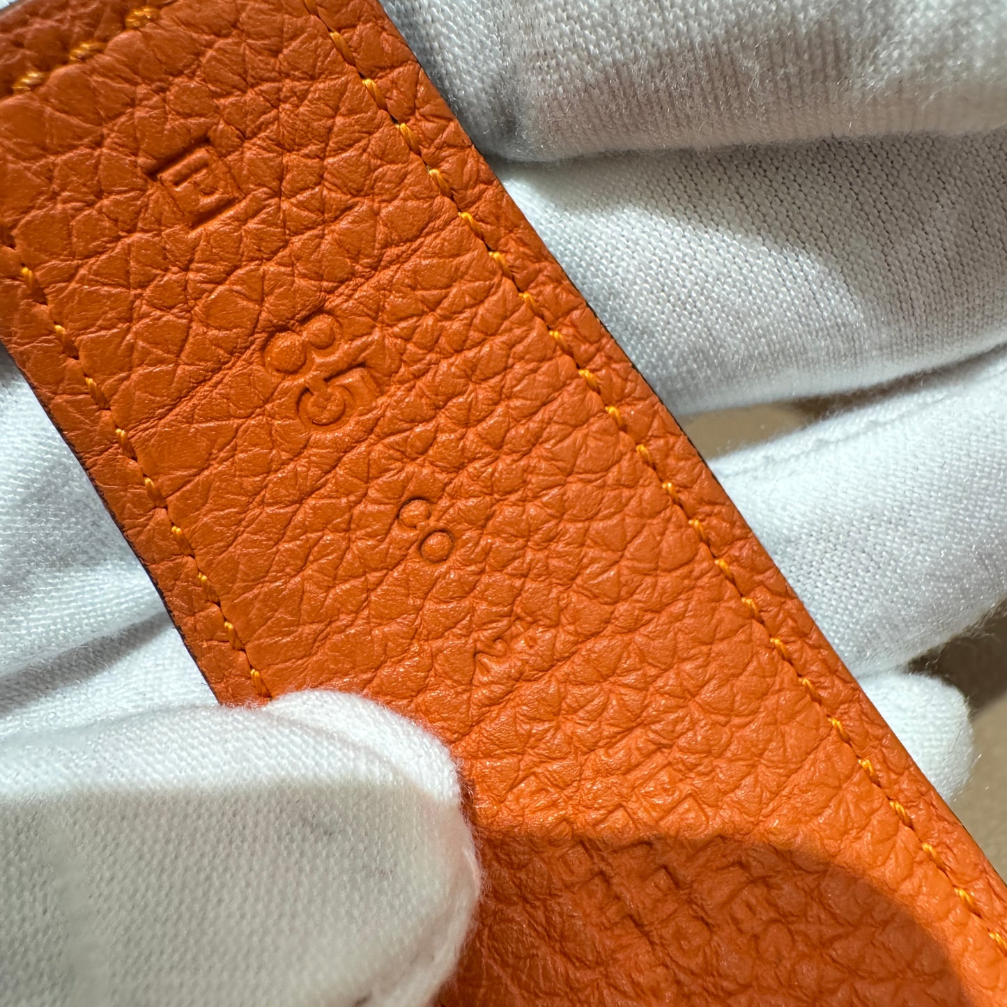 Hermes Dark Brown & Gold Belt