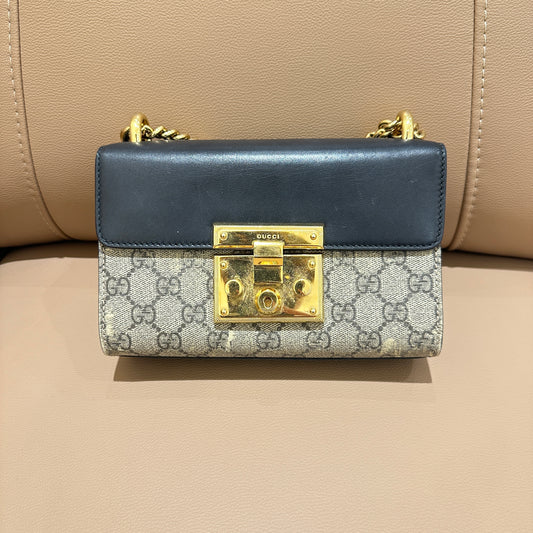 Gucci Black & Gold Padlock Small Size
