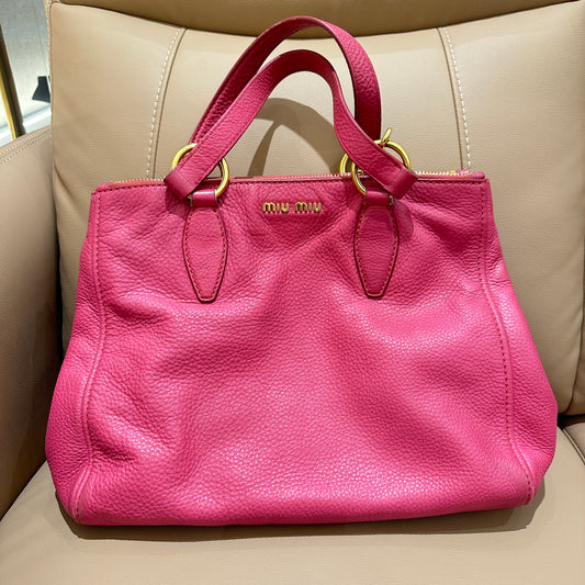 MiuMiu Rose Red Tote Bag