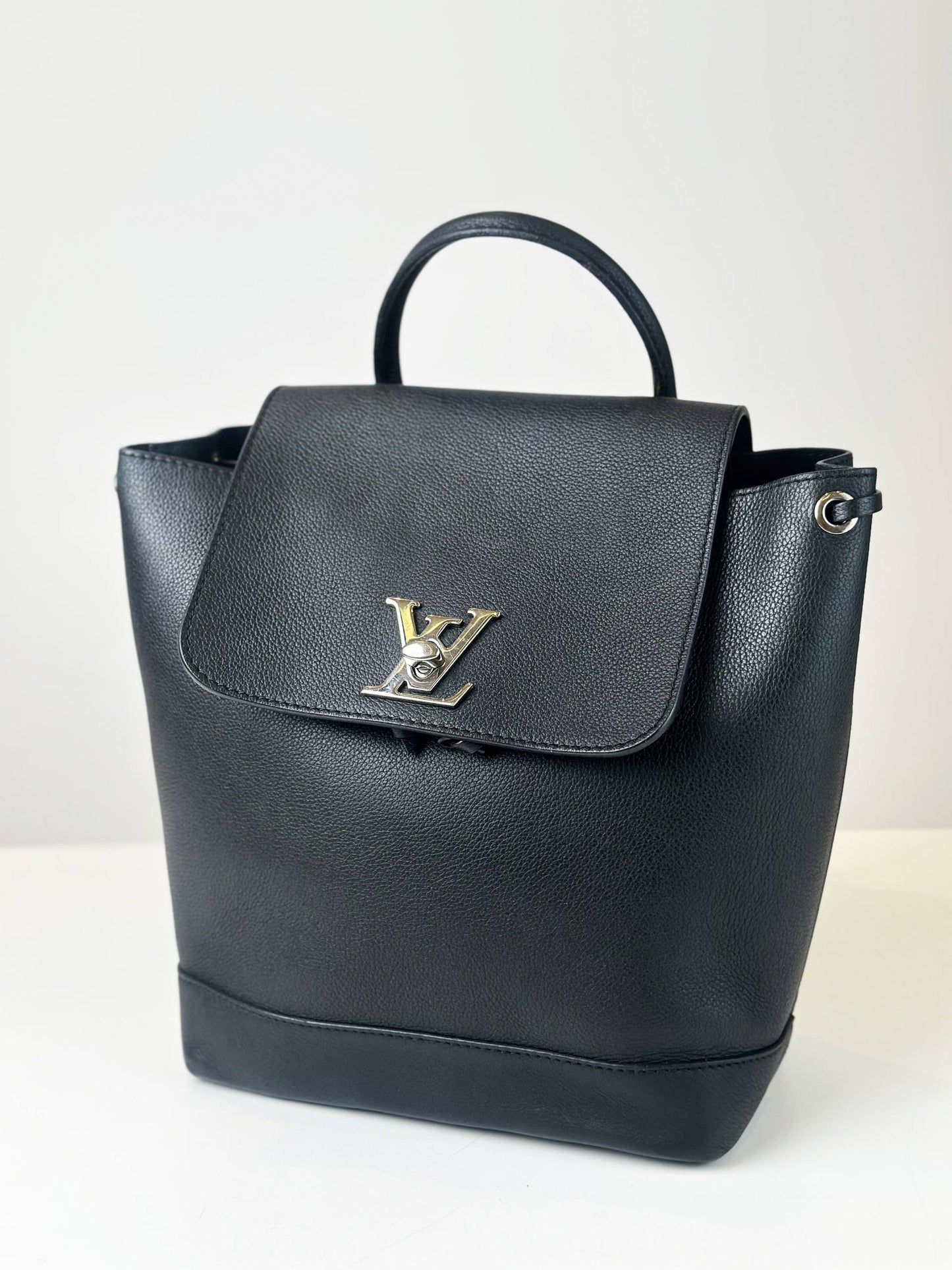 LOUIS VUITTON LOCKME BLACK BACKPACK