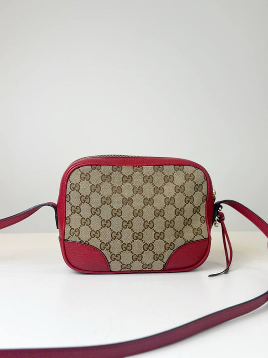 GUCCI BREE RED LEATHER CROSSBODY BAG