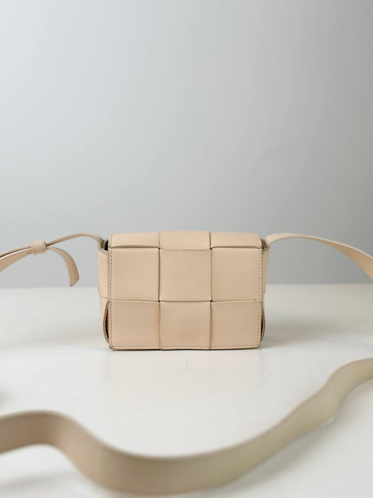 BOTTEGA VENETA CANDY CASSETTE MINI LIGHT PINK CROSSBODY BAG