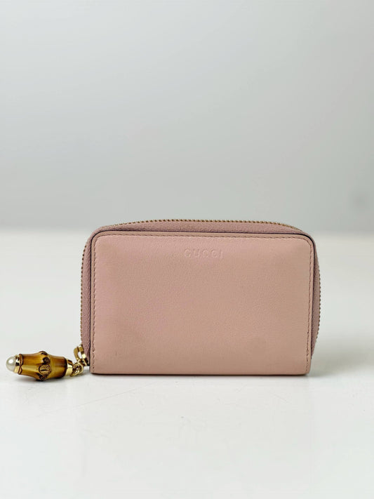 GUCCI BAMBOO PINK SMALL WALLET
