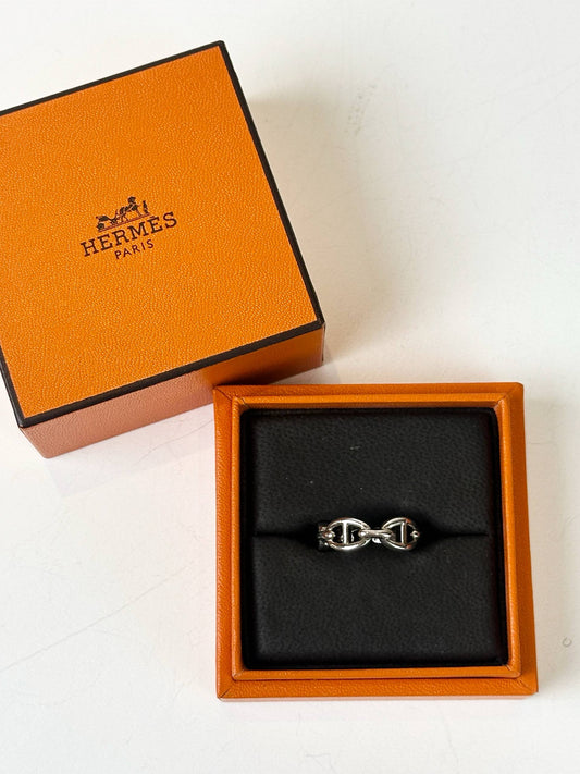 HERMES BAGUE CHAINE D ANCRE ENHAINEE RING