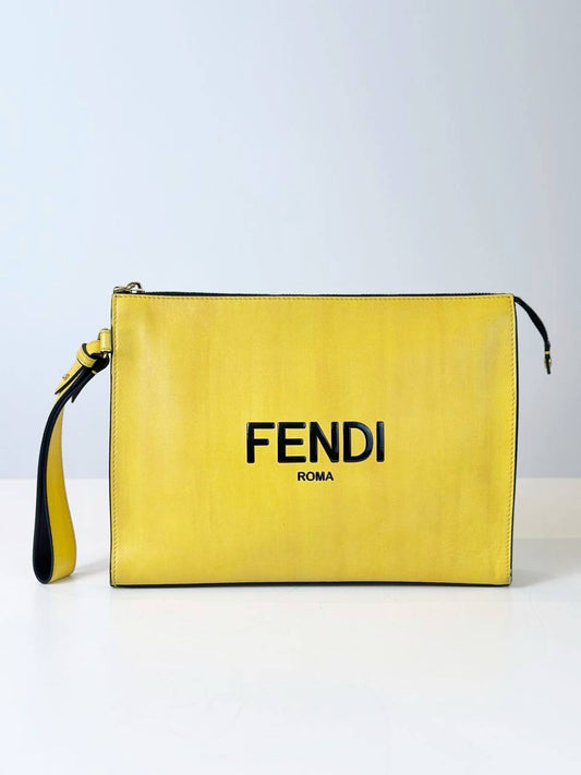 Fendi Yellow handbag