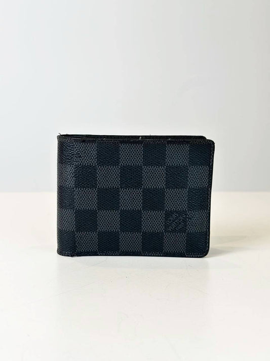 LOUIS VUITTON DAMIER GRAPHITE MULTIPLE BLACK WALLET