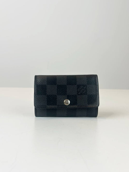 LOUIS VUITTON DAMIER GRAPHITE MULTICLES 6 KEY HOLDER