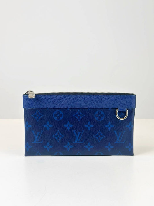 LOUIS VUITTON MONOGRAM COBALT POCHETTE DISCOVERY PM POUCH
