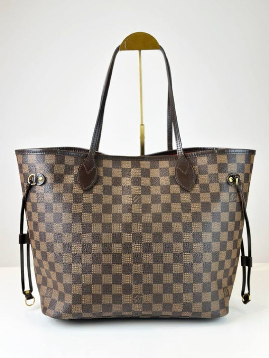 LOUIS VUITTON NEVERFULL MM DAMIER EBENE TOTE BAG