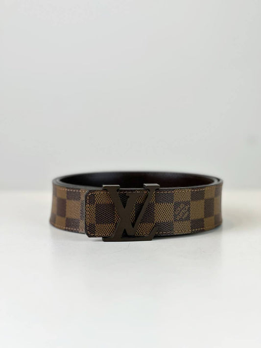 LOUIS VUITTON INITIALES REVERSIBLE DAMIER EBENE BELT