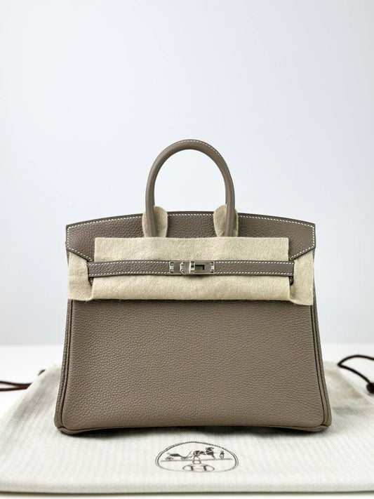 HERMES BIRKIN 25 ETOUPE HANDBAG
