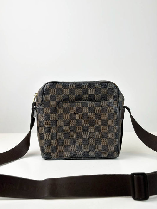 LOUIS VUITTON OLAV PM DAMIER EBENE CROSSBODY BAG