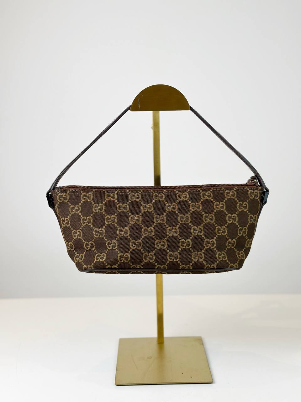 GUCCI GG CANVAS BOAT POCHETTE BAG