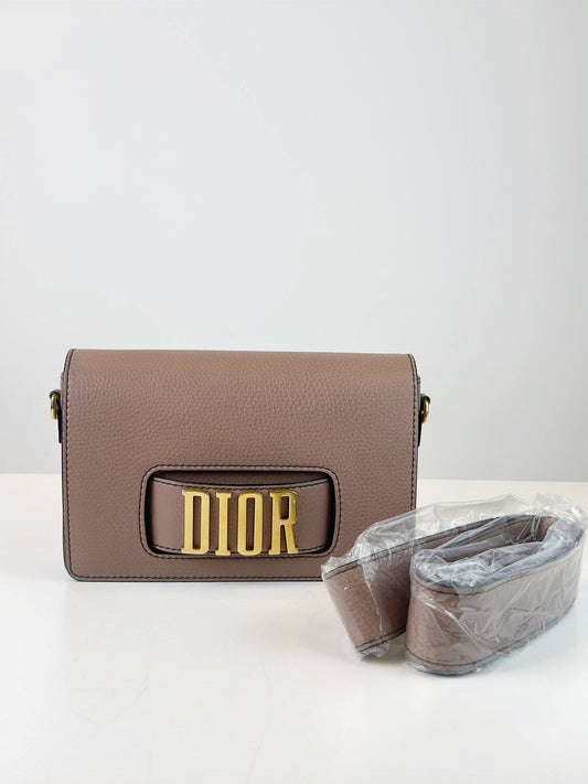 DIOR REVOLUTION FLAP BEIGE CROSSBODY BAG