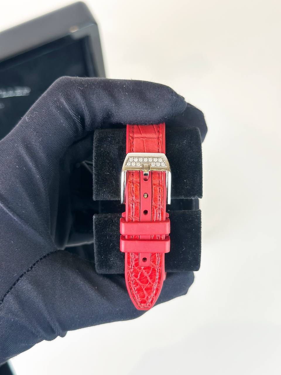 FRANCK MULLER VANGUARD RED DIAMOND DIAL WATCH