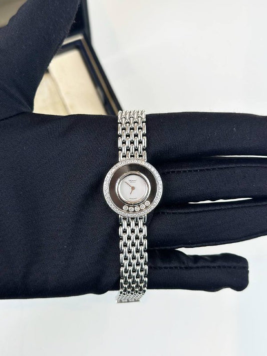 CHOPARD HAPPY DIAMOND WHITE GOLD WATCH