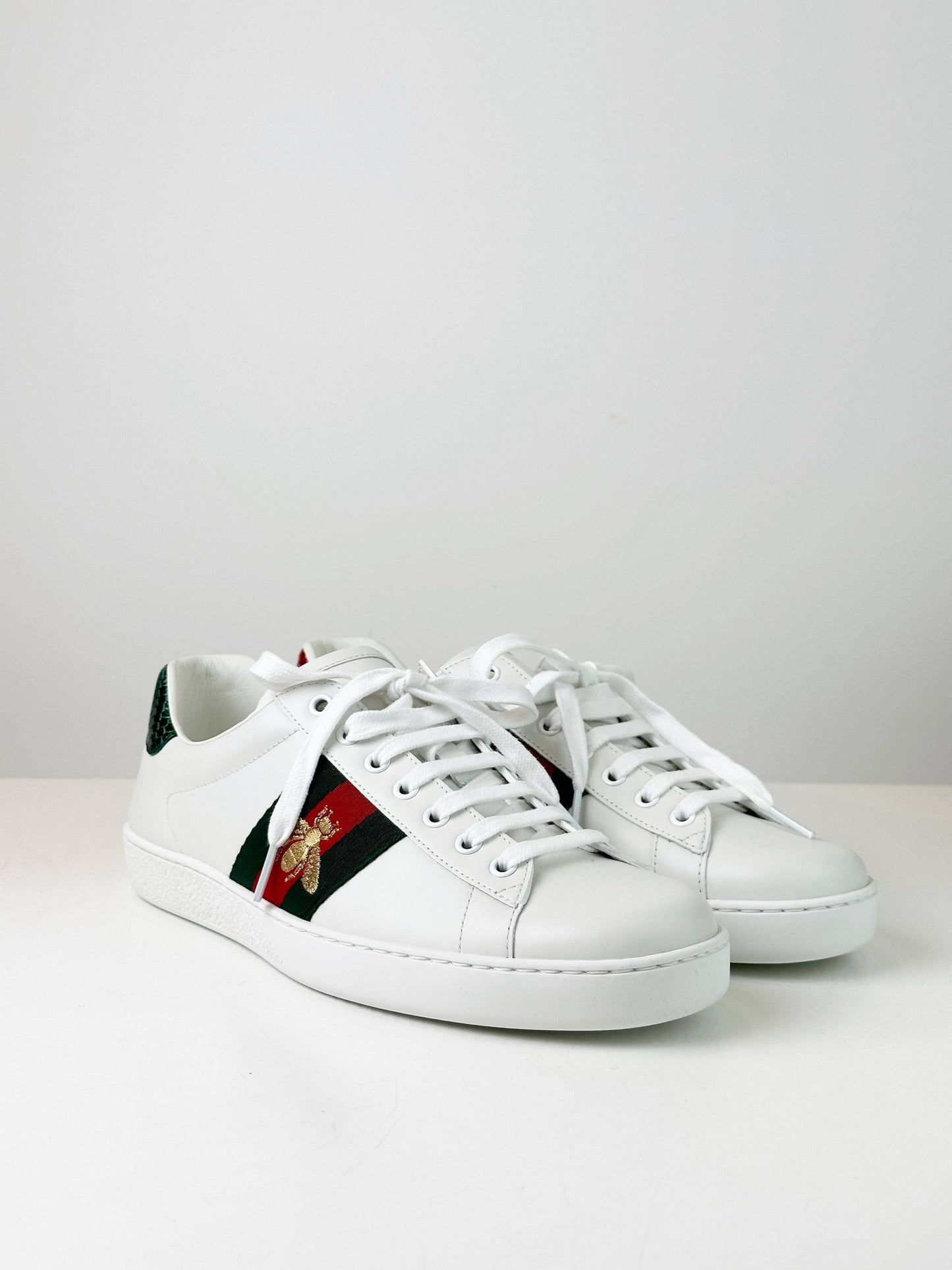 GUCCI ACE WHITE SNEAKERS