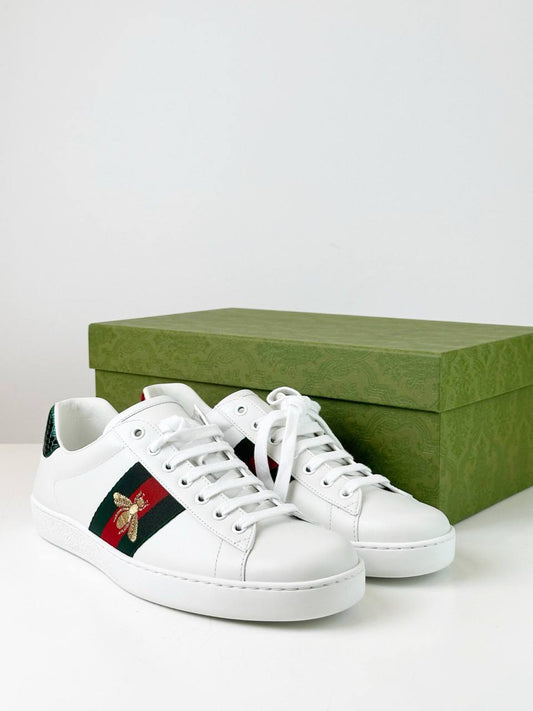 GUCCI ACE WHITE SNEAKERS