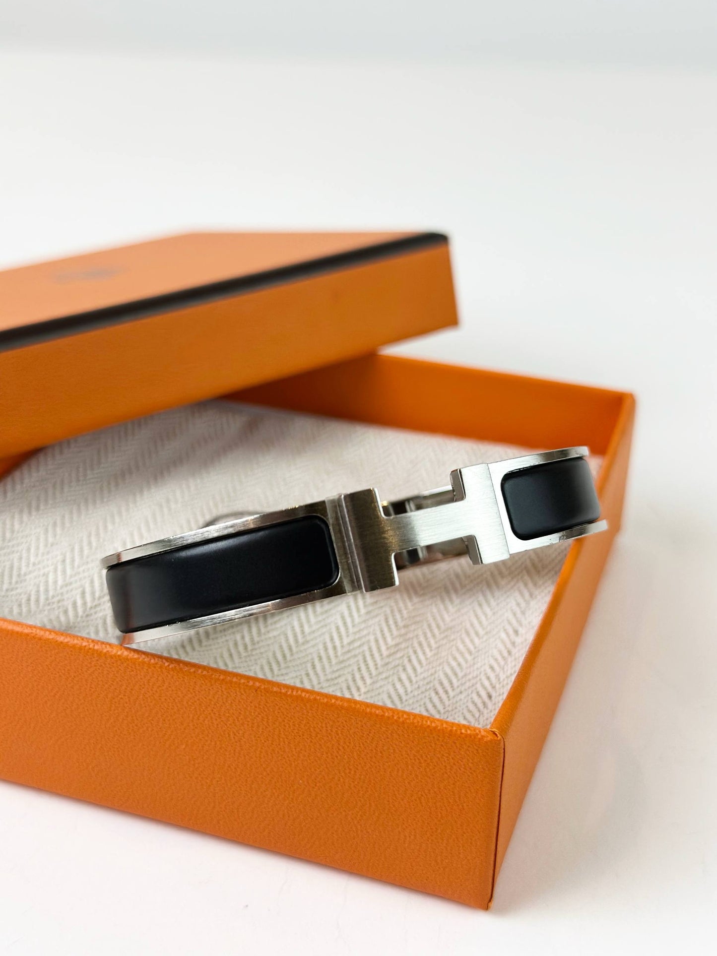 HERMES CLIC CLAC H BRACELET BLACK FULL SET