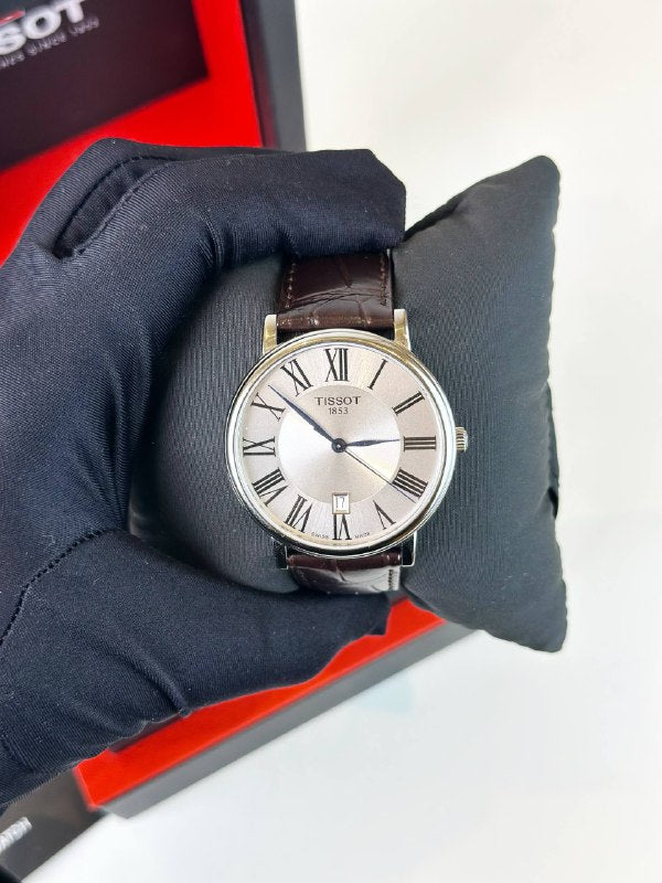 TISSOT CARSON PREMIUM SILVER DIAL QUARTZ WATCH