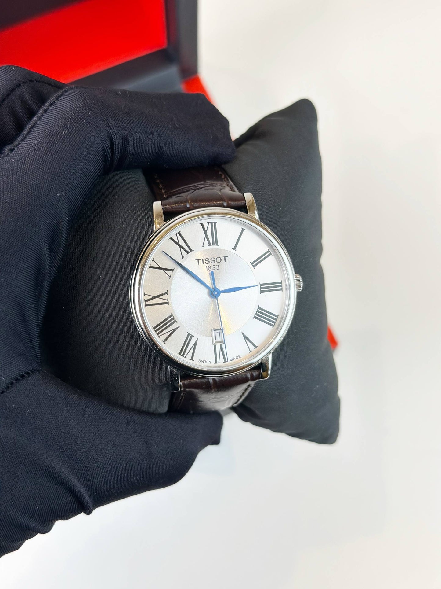 TISSOT CARSON PREMIUM SILVER DIAL QUARTZ WATCH