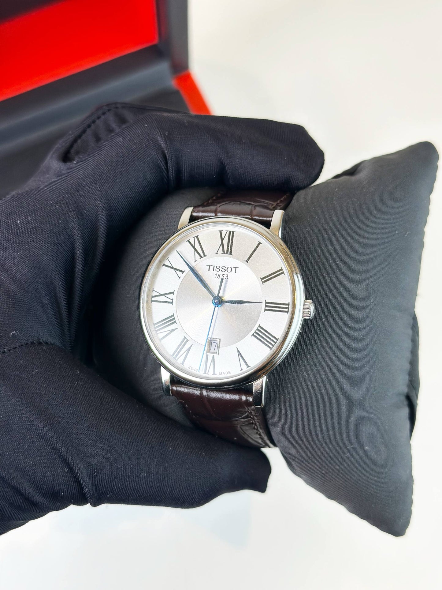 TISSOT CARSON PREMIUM SILVER DIAL QUARTZ WATCH