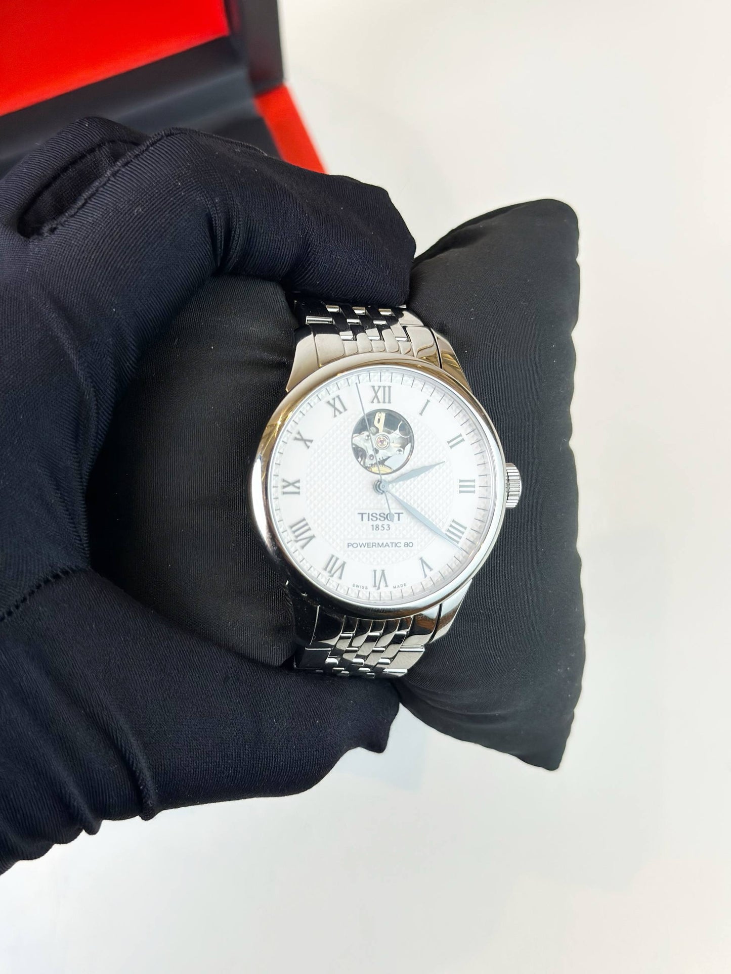 TISSOT LE LOCLE OPEN HEART AUTOMATIC WATCH