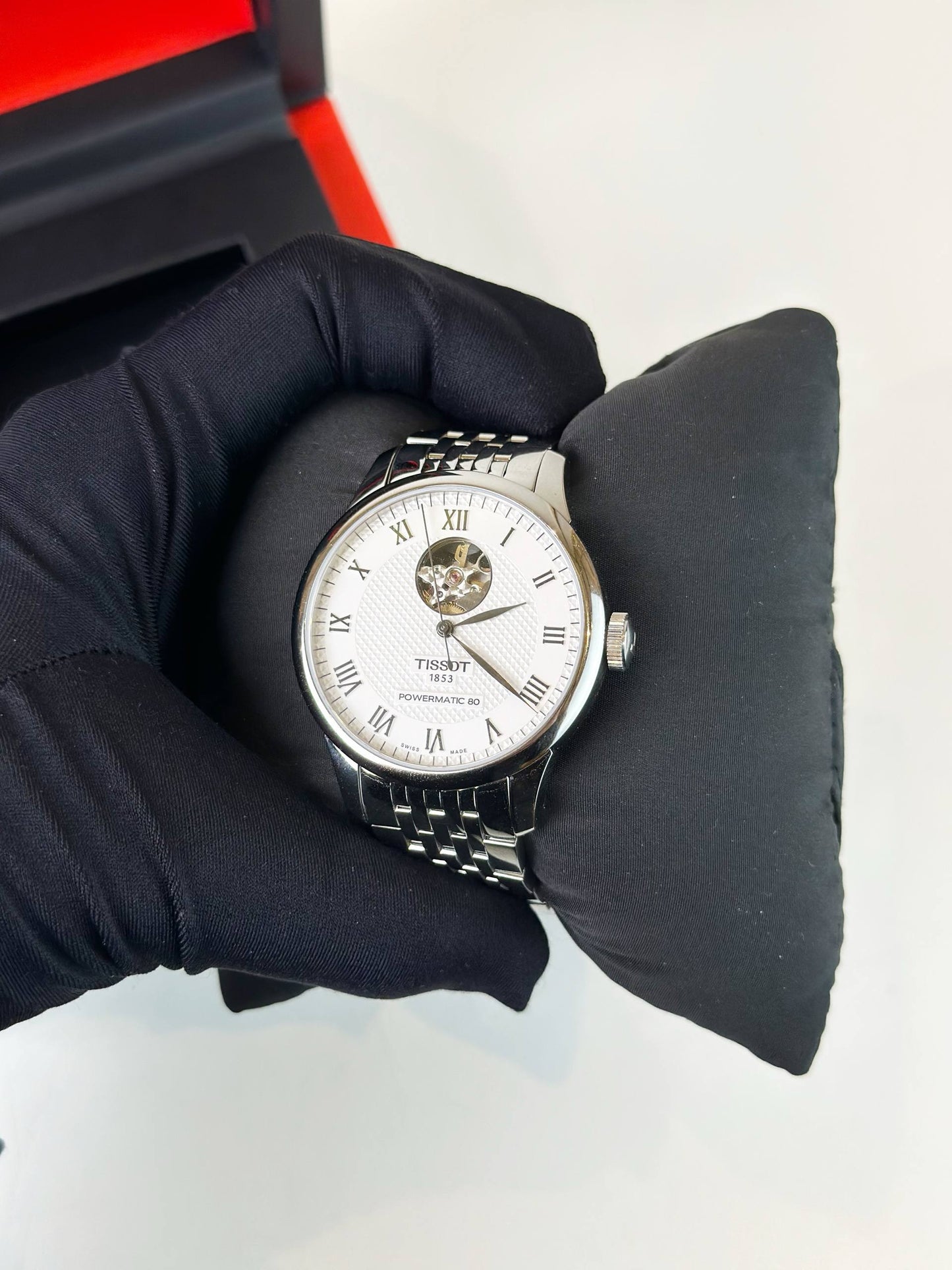TISSOT LE LOCLE OPEN HEART AUTOMATIC WATCH