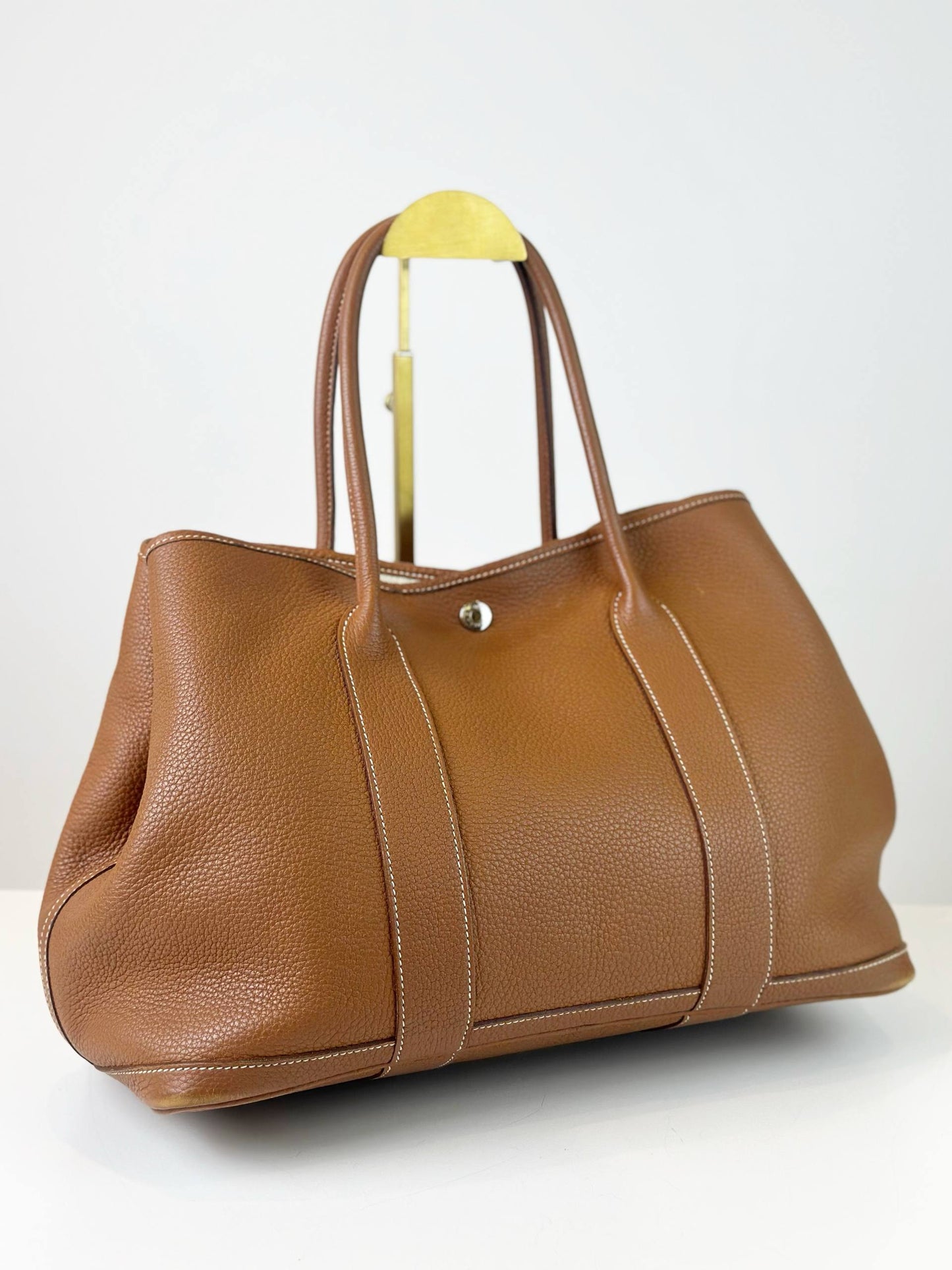 HERMES GARDEN PARTY 36 GOLD NEGONDA HANDBAG